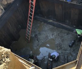 Photo of workers on the Merrimack River Intake Project, 2019.